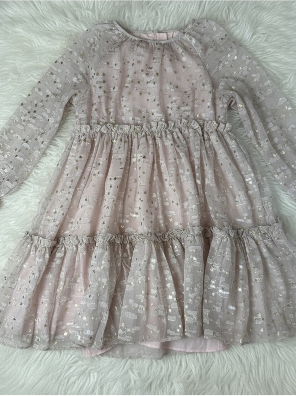 Pippa & Julie Girls Size 6X Pink Sequin Dress Like New